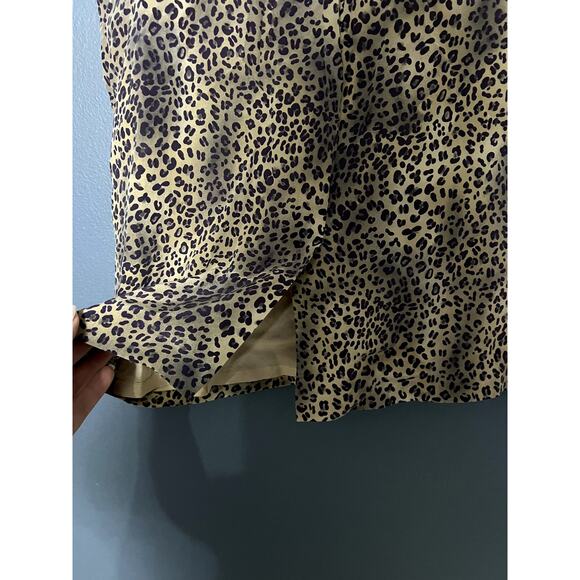 Spenser Jeremy Y2K Pencil Skirt with Animal Print 100% Silk Size 8 - Picture 6 of 10